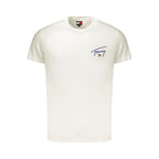 Tommy Hilfiger White Cotton Men's T-Shirt - Eljoys Fashion 