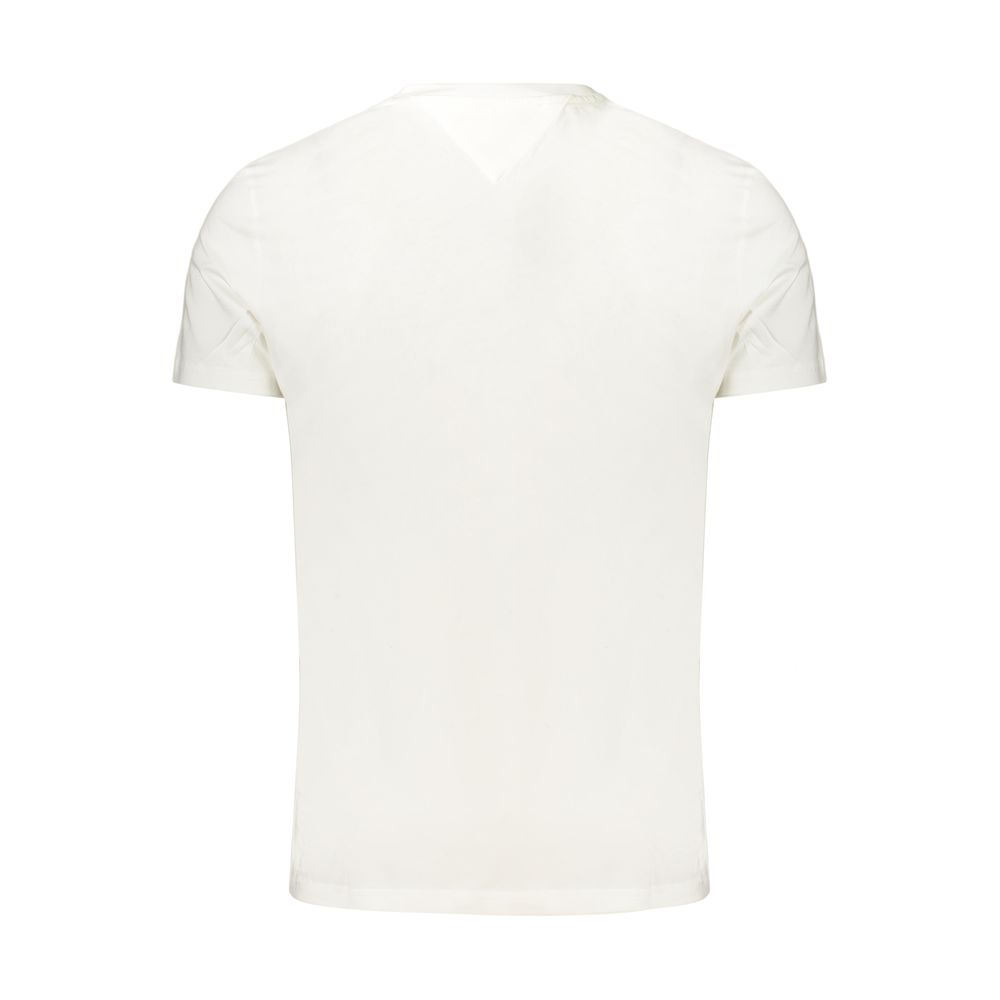 Tommy Hilfiger White Cotton Men's T-Shirt - Eljoys Fashion 