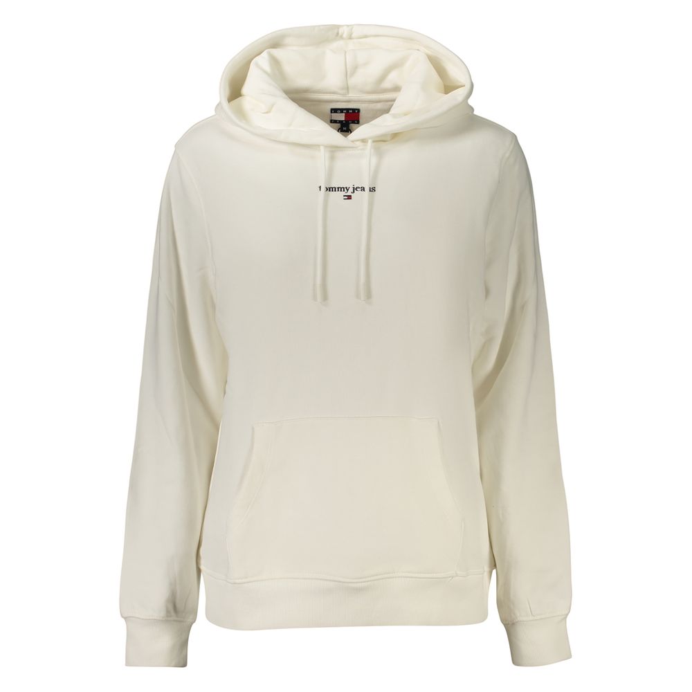 Tommy Hilfiger White Cotton Women's Sweatshirt - Eljoys Fashion 