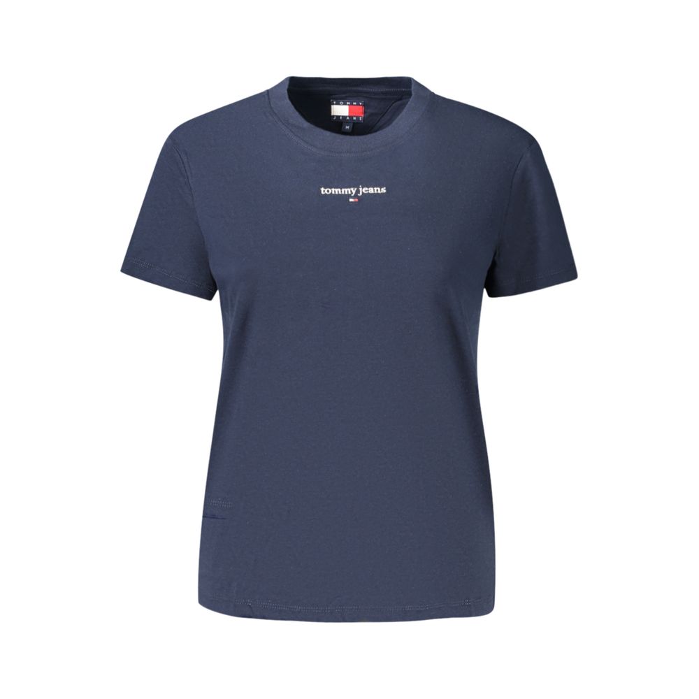 Tommy Hilfiger Blue Cotton Woman T-Shirt - Eljoys Fashion 