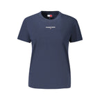 Tommy Hilfiger Blue Cotton Woman T-Shirt - Eljoys Fashion 