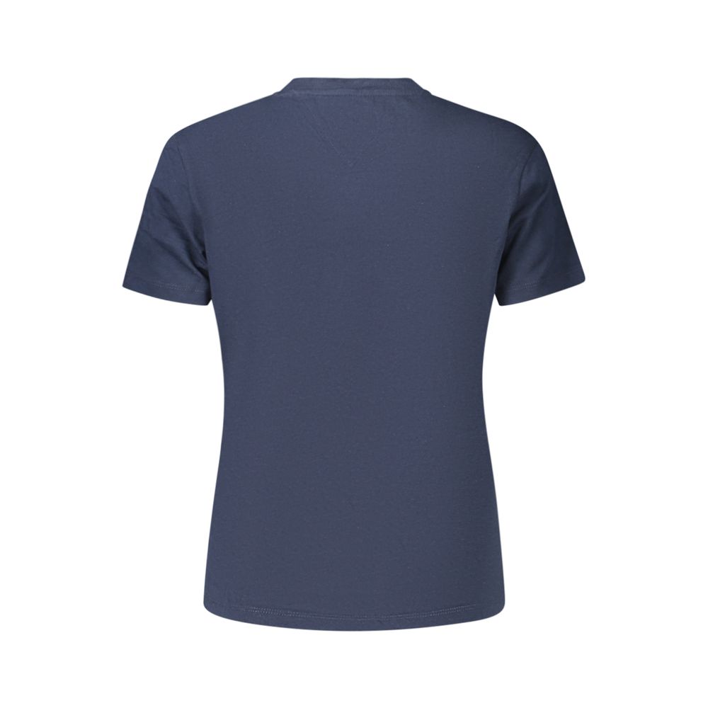 Tommy Hilfiger Blue Cotton Woman T-Shirt - Eljoys Fashion 
