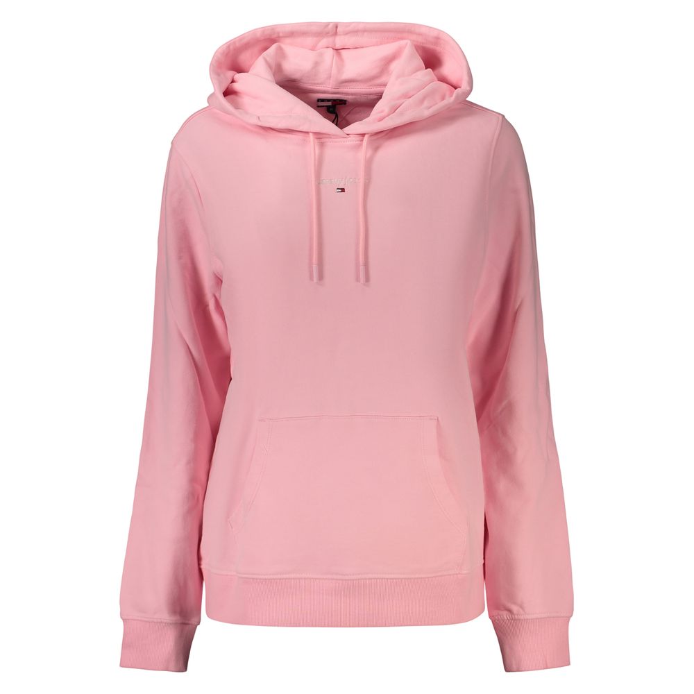 Tommy Hilfiger Pink Cotton Womens Sweatshirt - Eljoys Fashion 