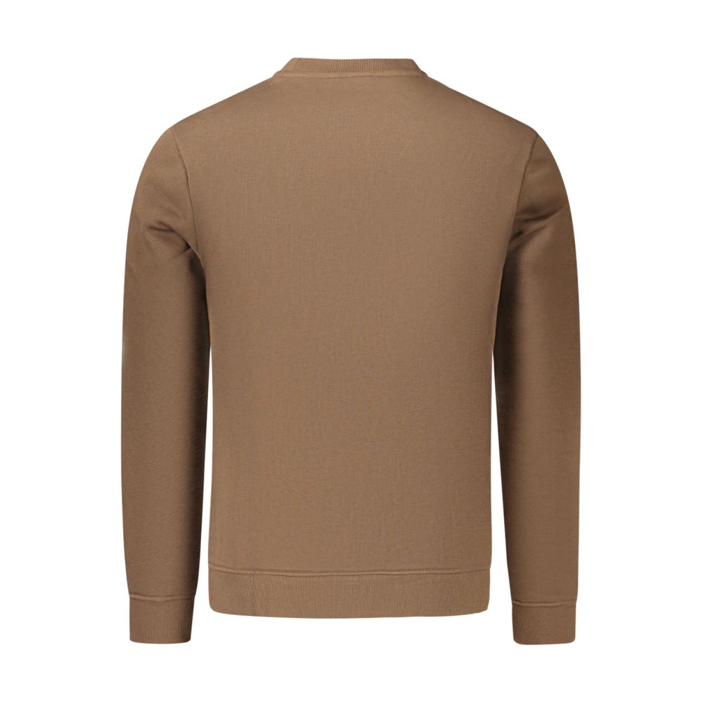 Napapijri Brown Cotton Men's Sweatshirt - Eljoys Fashion 