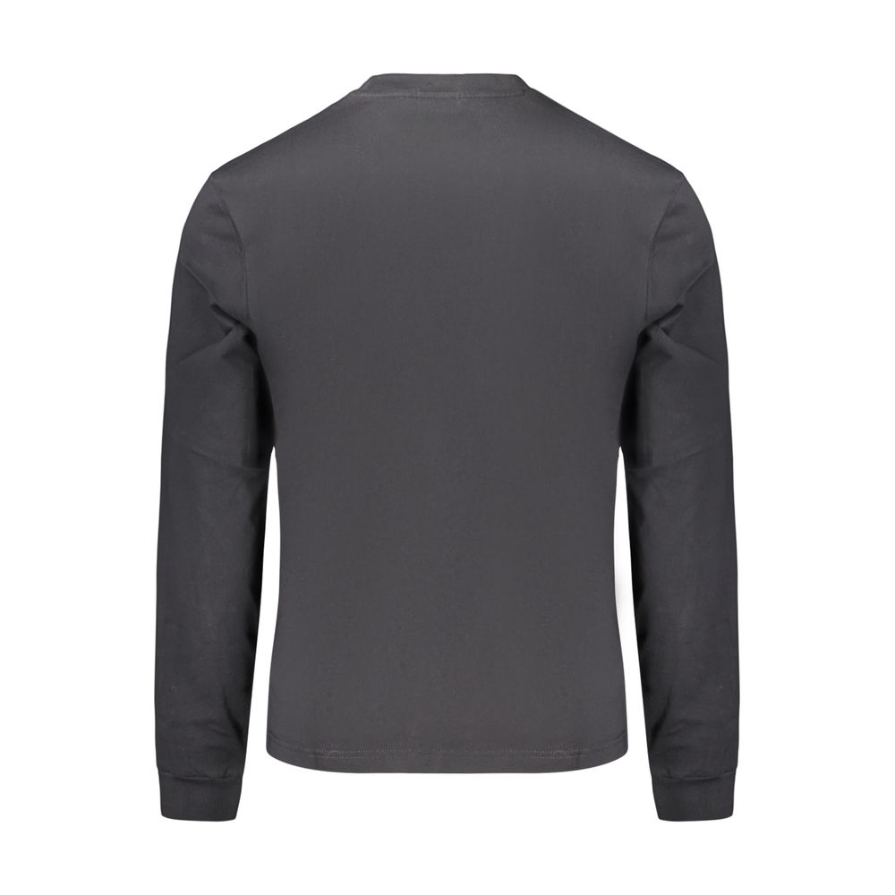 Napapijri Black Cotton Men's T-Shirt - Eljoys Fashion 