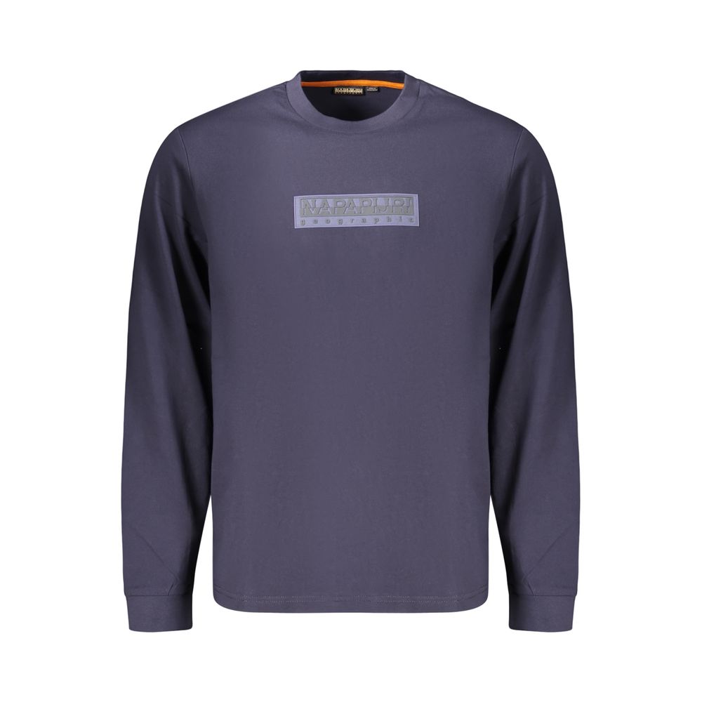 Napapijri Blue Cotton T-Shirt - Eljoys Fashion 