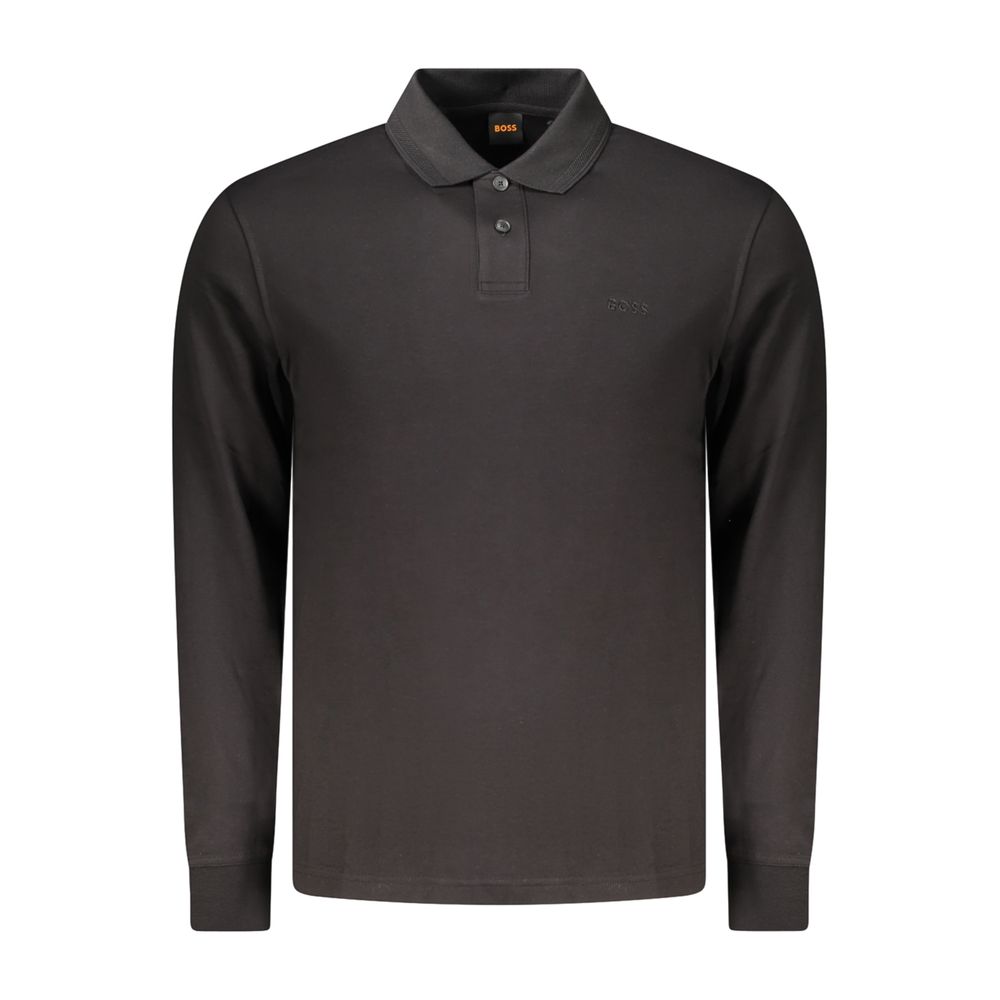 Hugo Boss Black Cotton Polo Shirt - Eljoys Fashion 