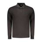 Hugo Boss Black Cotton Polo Shirt - Eljoys Fashion 