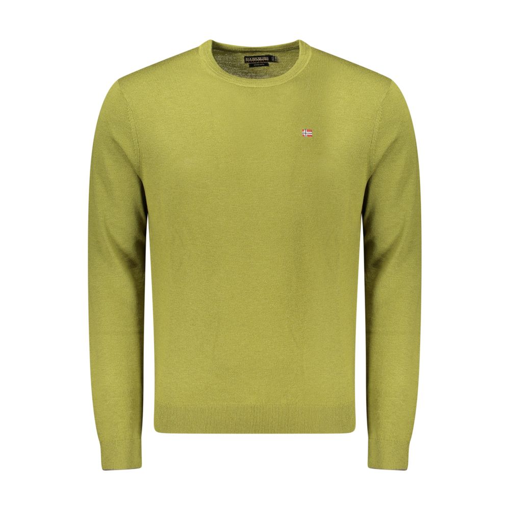 Napapijri Green Wool Sweatshirt - Eljoys Fashion 