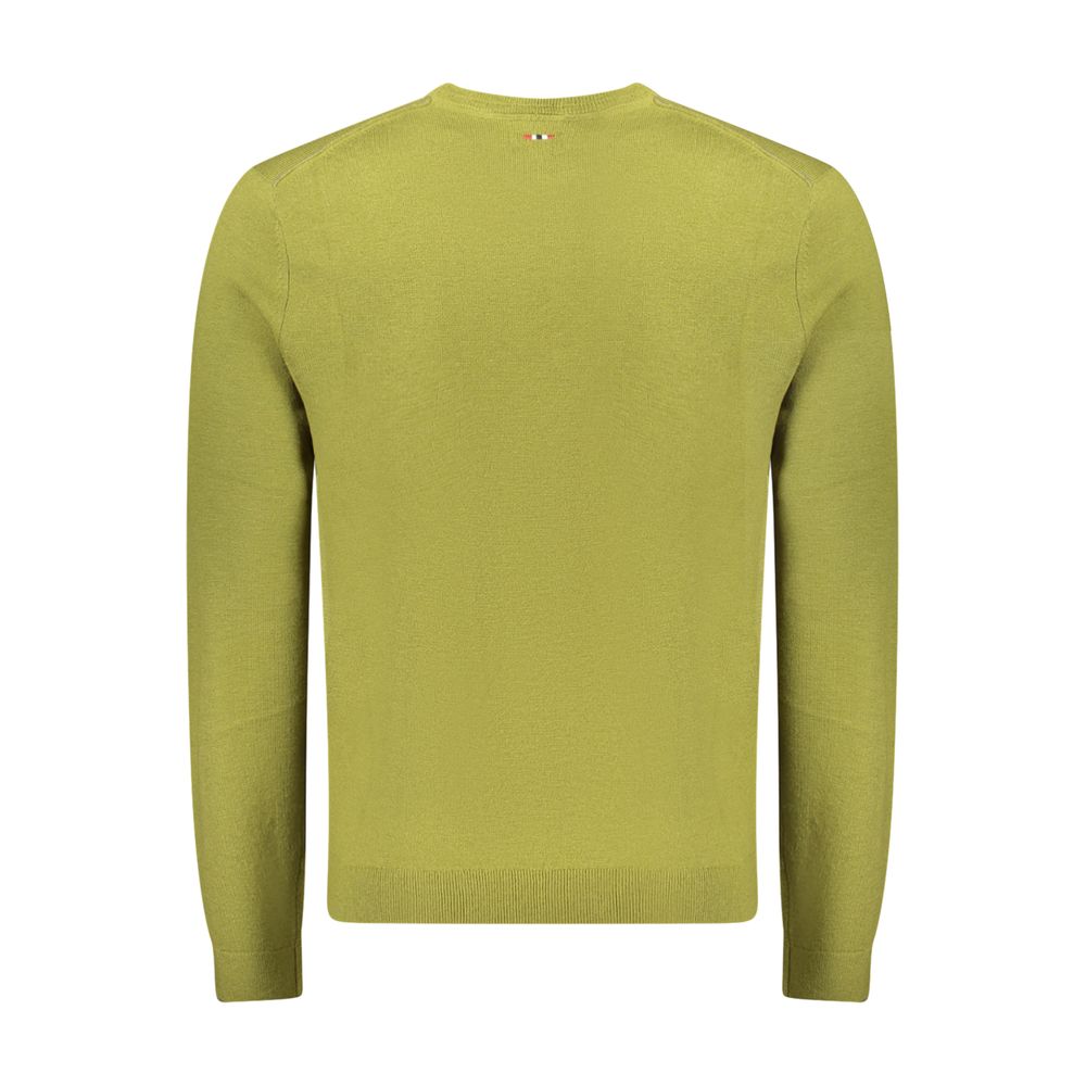 Napapijri Green Wool Sweatshirt - Eljoys Fashion 