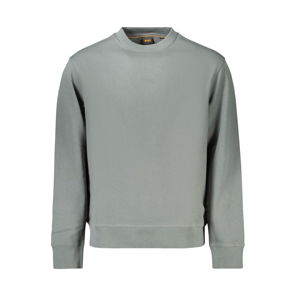 Hugo Boss Green Cotton Sweatshirt - Eljoys Fashion 