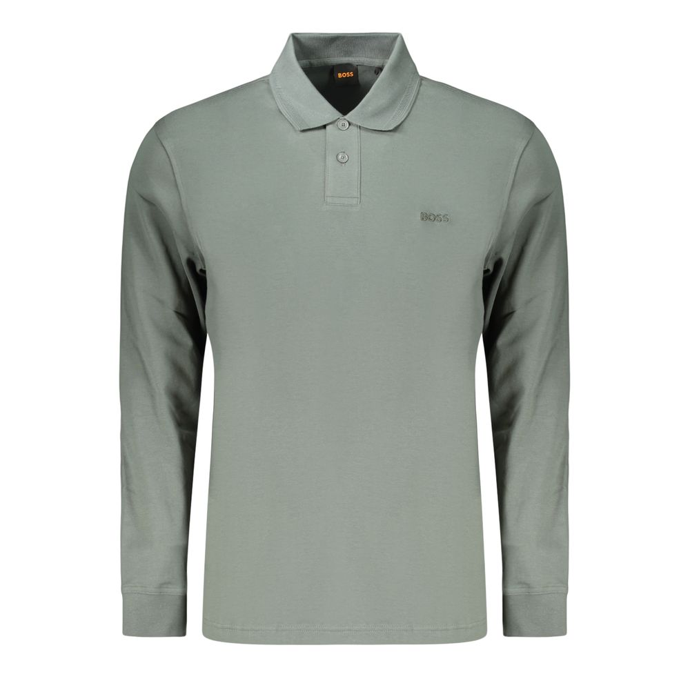 Hugo Boss Green Cotton Polo Shirt - Eljoys Fashion 