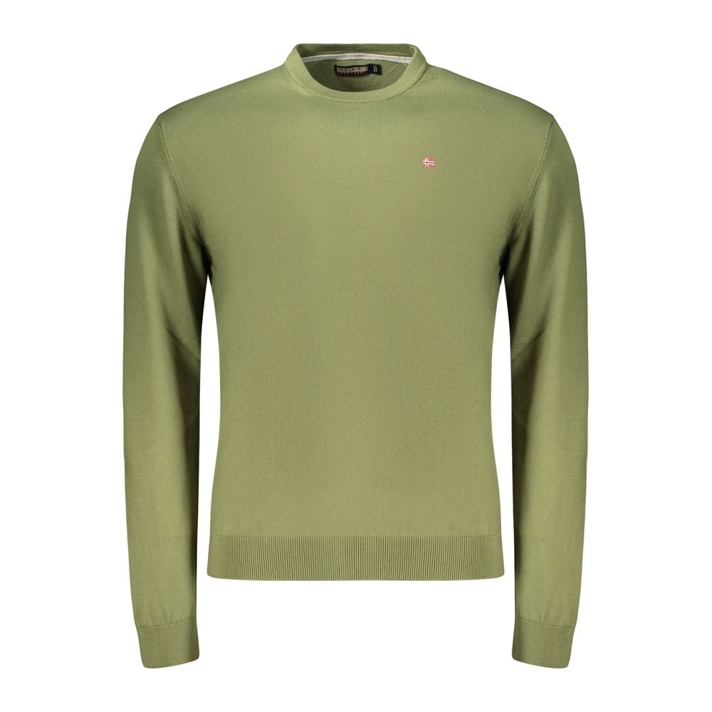 Napapijri Green Cotton Sweatshirt - Eljoys Fashion 
