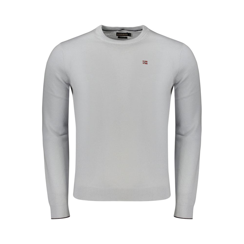 Napapijri Gray Wool Sweatshirt - Eljoys Fashion 
