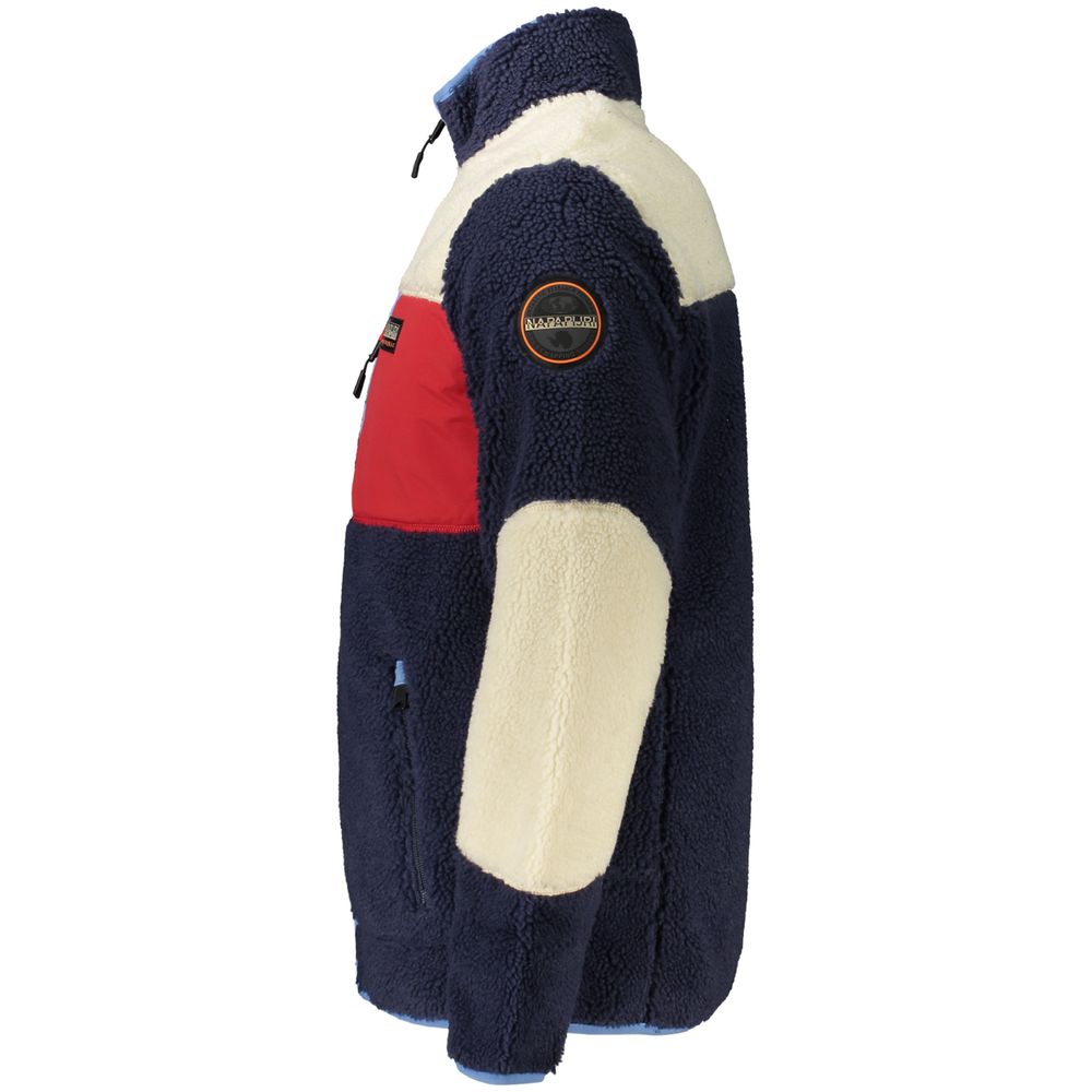 Napapijri Blue Polyamide Jacket - Eljoys Fashion 