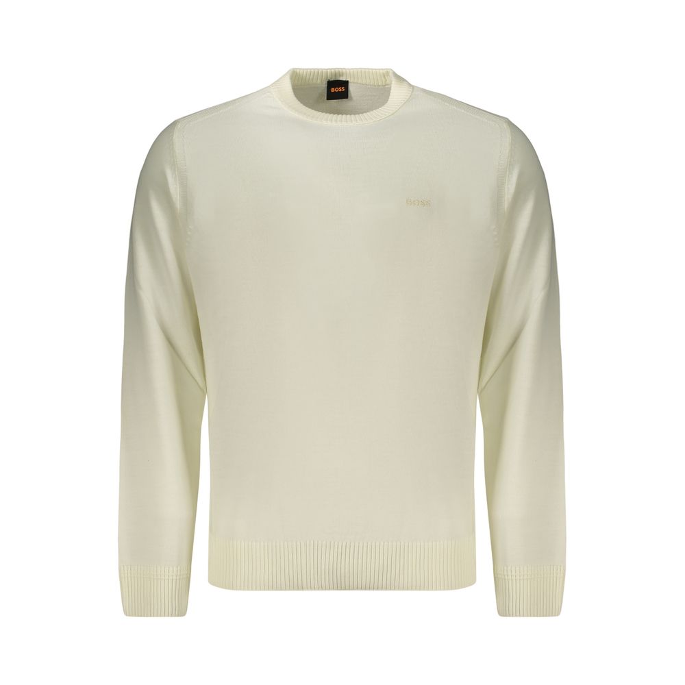 Hugo Boss White Wool Sweatshirt - Eljoys Fashion 