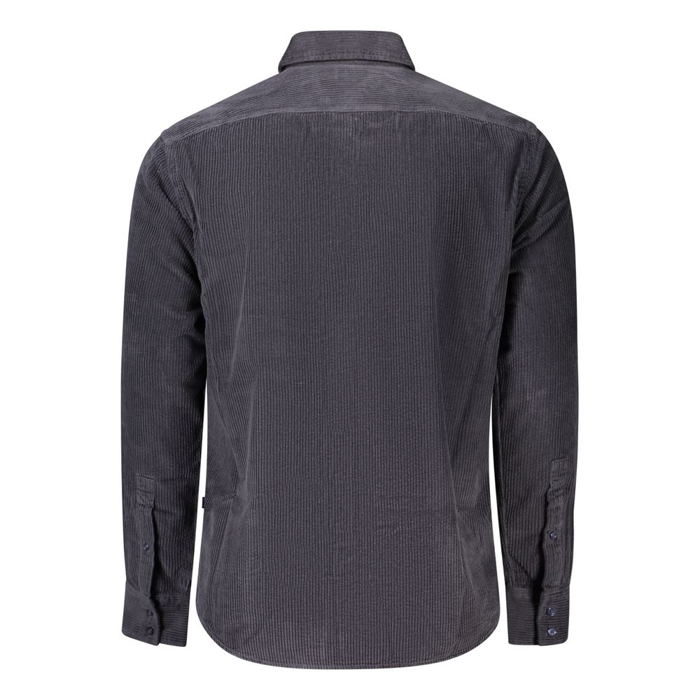 Hugo Boss Blue Cotton Shirt - Eljoys Fashion 