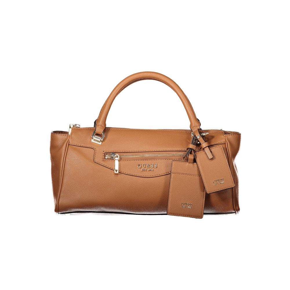 Guess Jeans Brown Polyethylene Handbag - Eljoys Fashion 