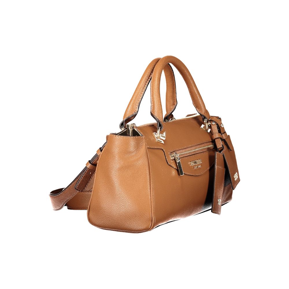 Guess Jeans Brown Polyethylene Handbag - Eljoys Fashion 
