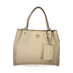Guess Jeans Beige Polyethylene Handbag - Eljoys Fashion 