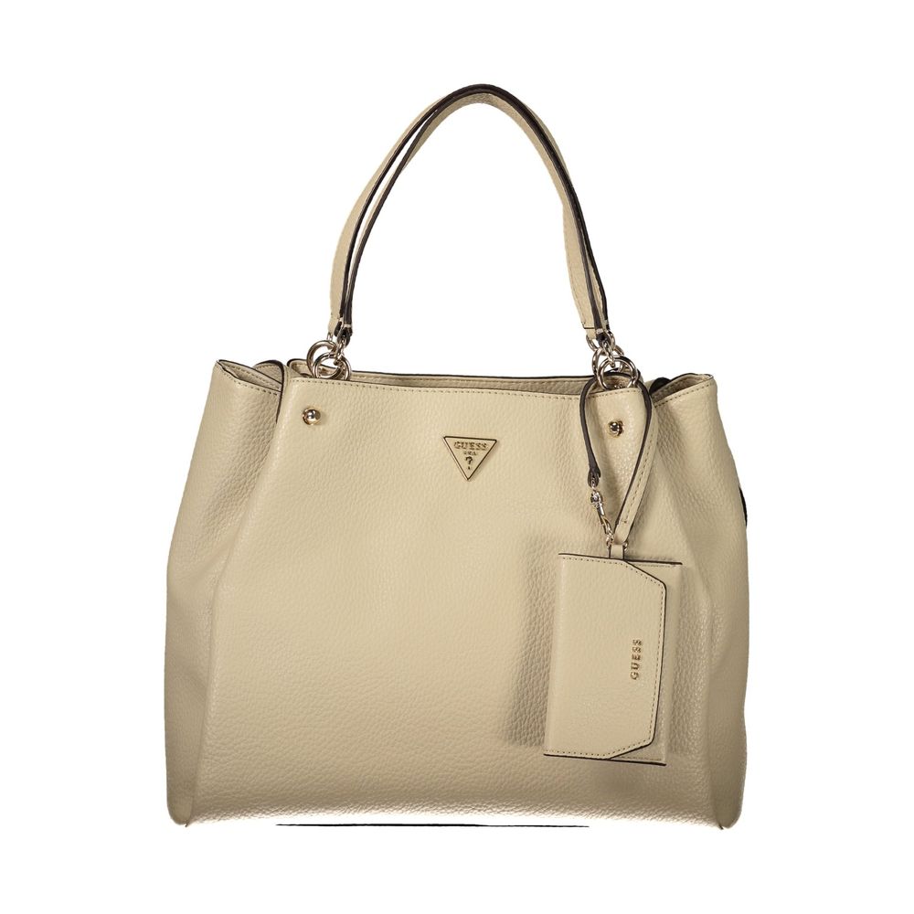 Guess Jeans Beige Polyethylene Handbag - Eljoys Fashion 