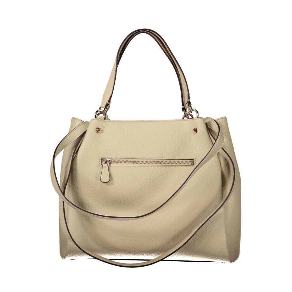Guess Jeans Beige Polyethylene Handbag - Eljoys Fashion 