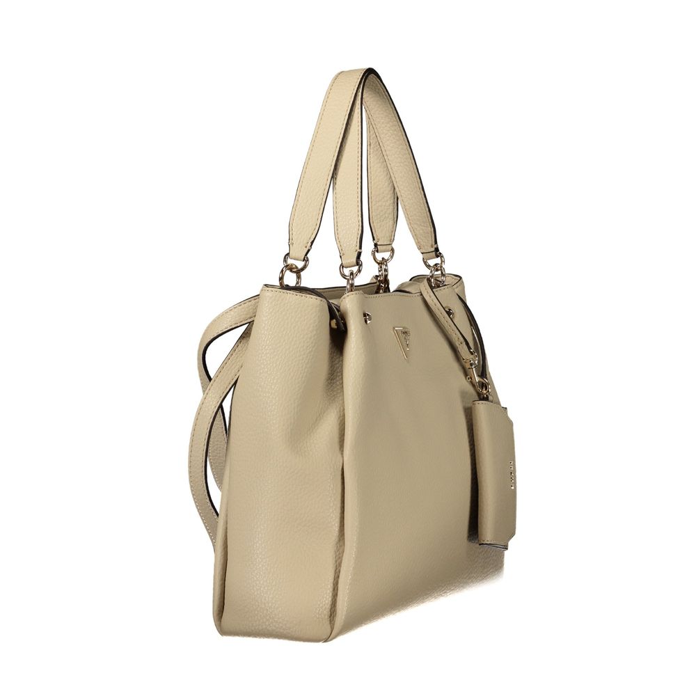 Guess Jeans Beige Polyethylene Handbag - Eljoys Fashion 