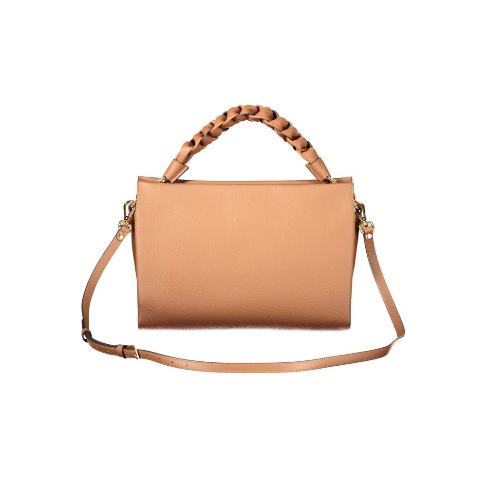 Coccinelle Brown Leather Handbag - Eljoys Fashion 