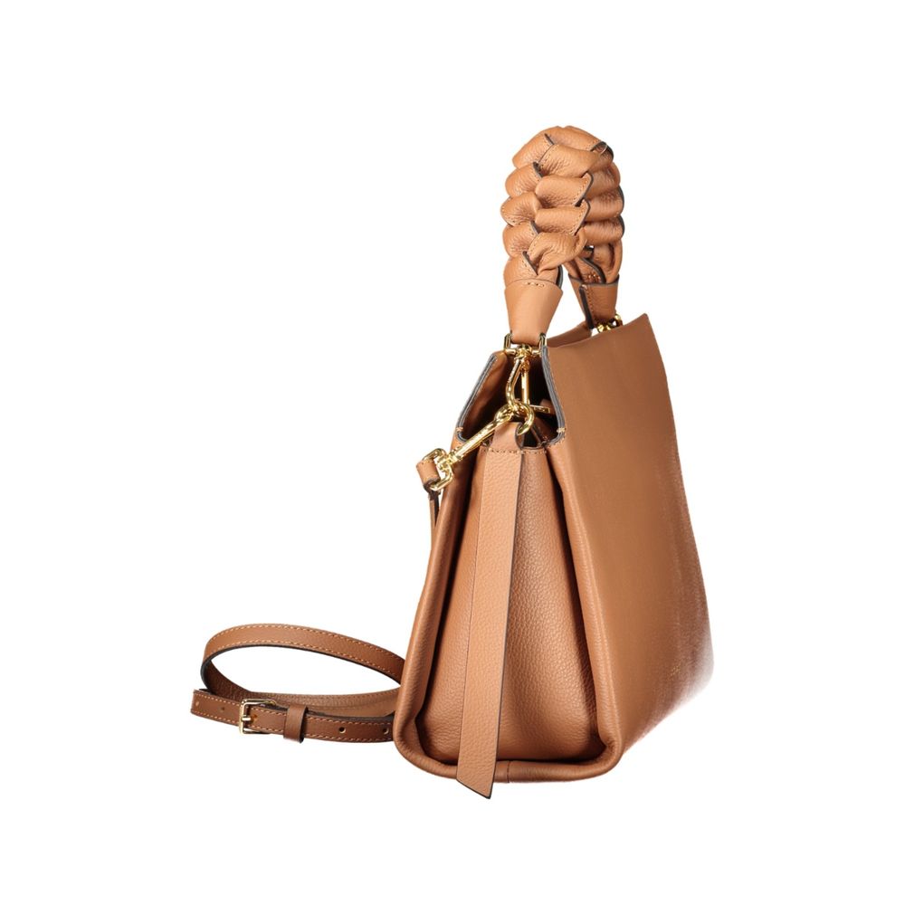 Coccinelle Brown Leather Handbag - Eljoys Fashion 
