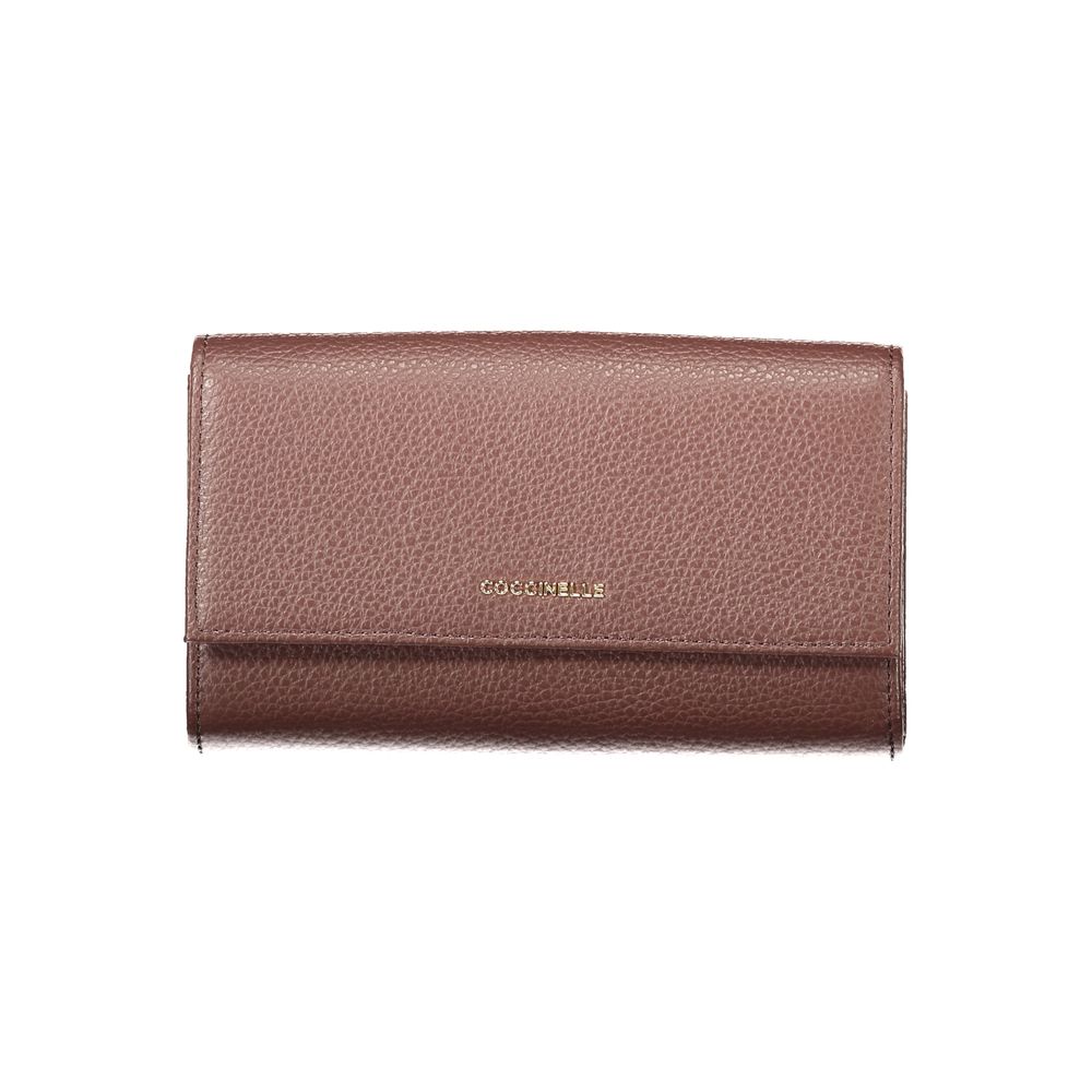 Coccinelle Brown Leather Wallet - Eljoys Fashion 