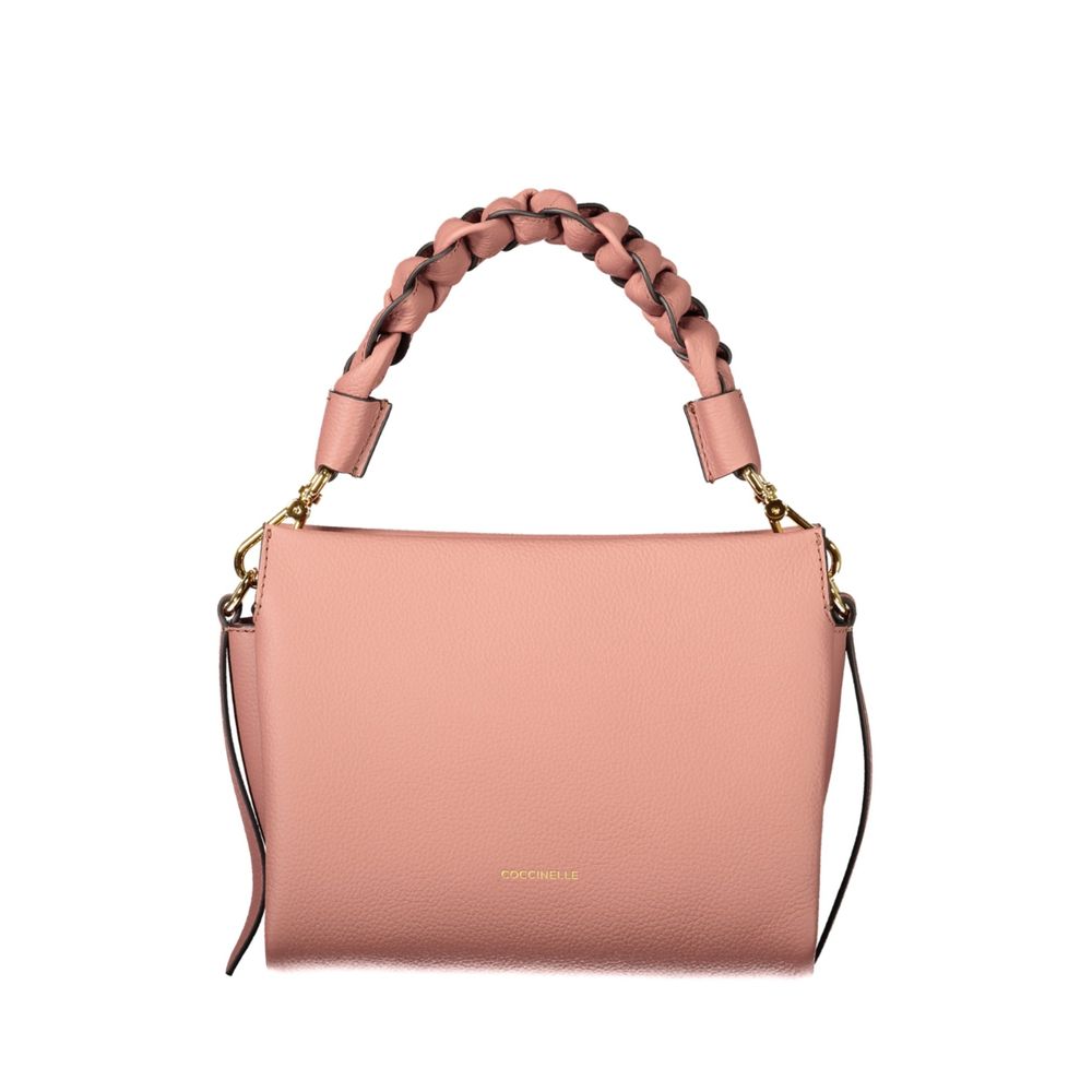 Coccinelle Pink Leather Handbag - Eljoys Fashion 