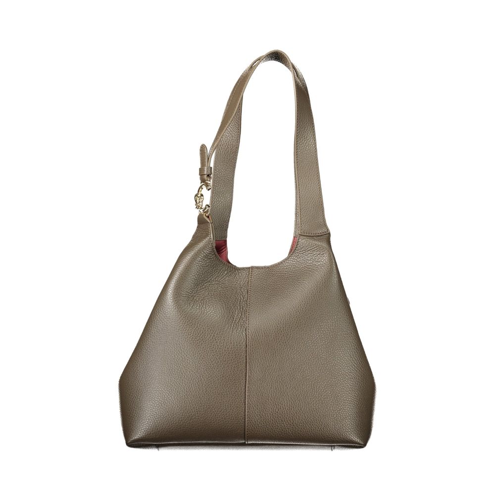 Coccinelle Brown Leather Handbag - Eljoys Fashion 