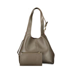 Coccinelle Brown Leather Handbag - Eljoys Fashion 