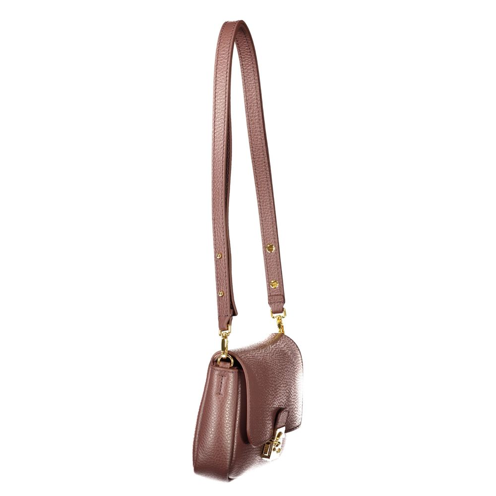 Coccinelle Brown Leather Handbag - Eljoys Fashion 
