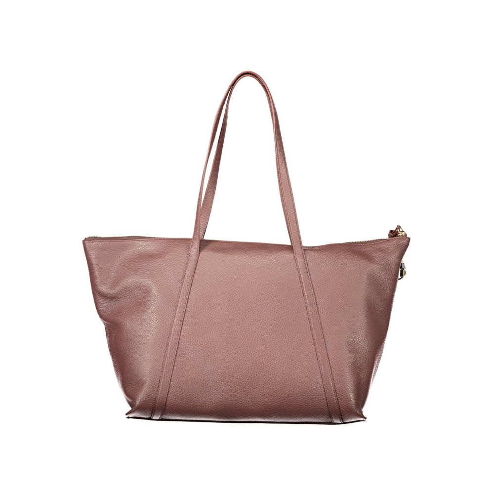 Coccinelle Brown Leather Handbag - Eljoys Fashion 