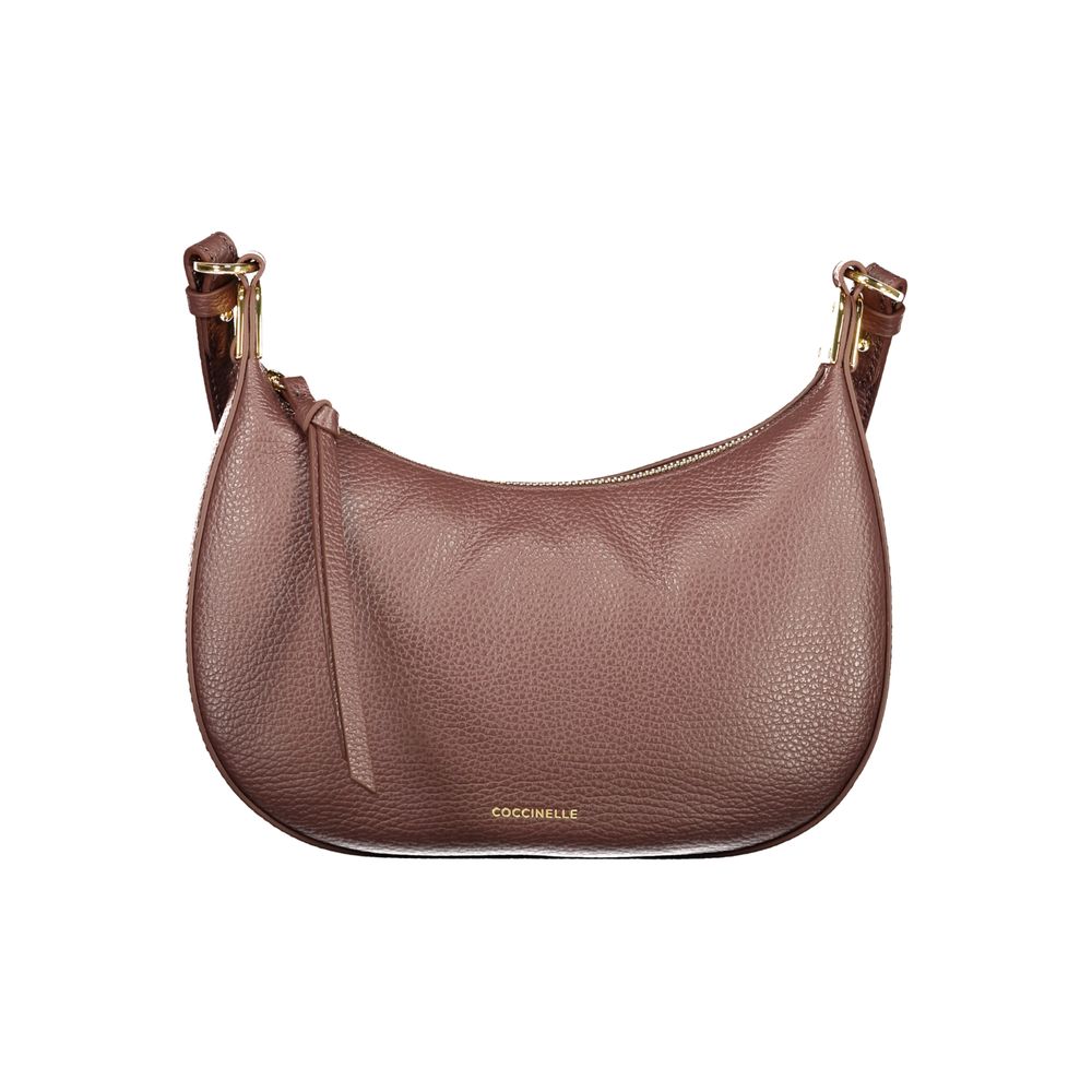 Coccinelle Brown Leather Handbag - Eljoys Fashion 