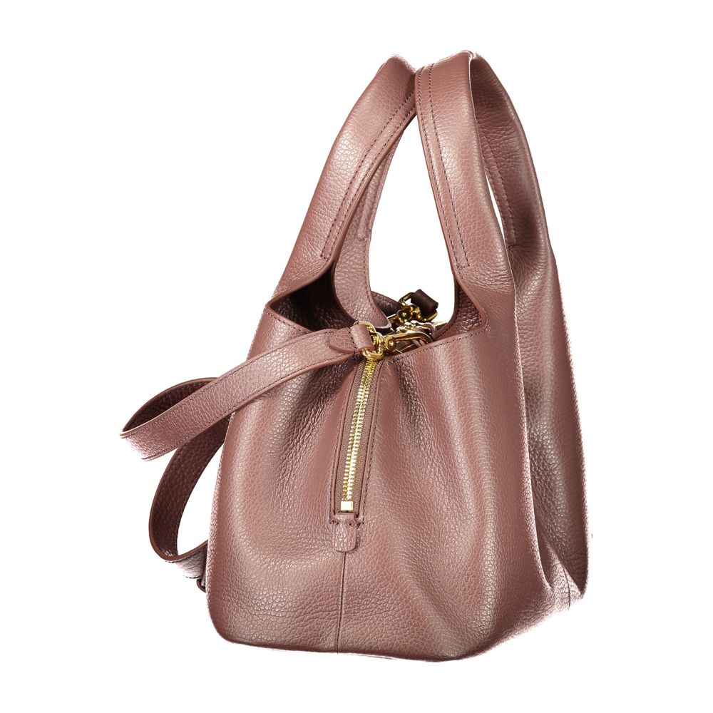 Coccinelle Brown Leather Handbag - Eljoys Fashion 