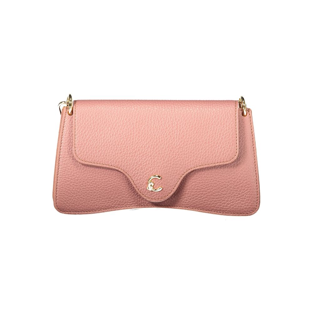 Coccinelle Pink Leather Handbag - Eljoys Fashion 