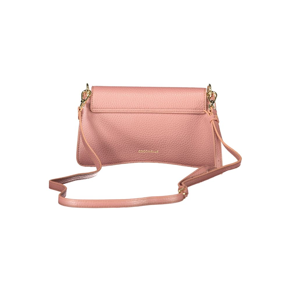 Coccinelle Pink Leather Handbag - Eljoys Fashion 