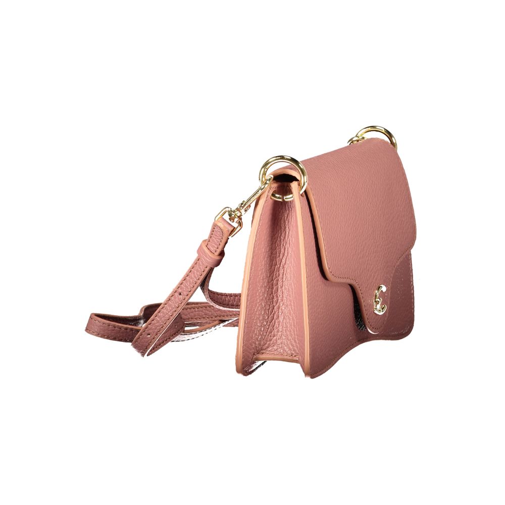 Coccinelle Pink Leather Handbag - Eljoys Fashion 