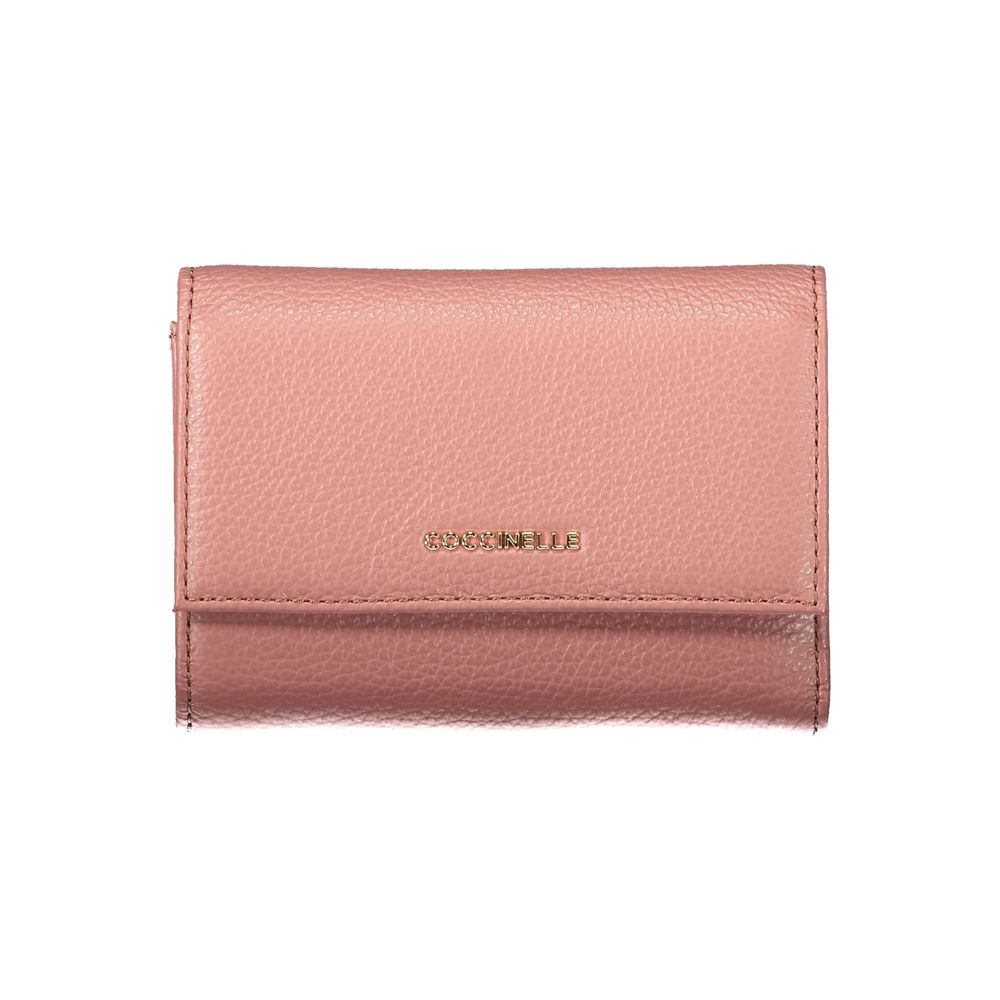 Coccinelle Pink Leather Wallet - Eljoys Fashion 