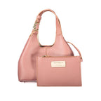 Coccinelle Pink Leather Handbag - Eljoys Fashion 