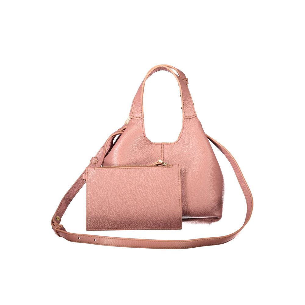 Coccinelle Pink Leather Handbag - Eljoys Fashion 
