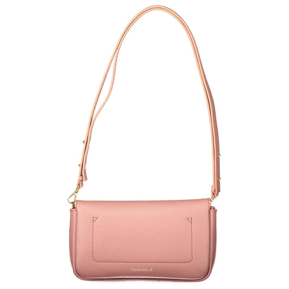 Coccinelle Pink Leather Handbag - Eljoys Fashion 