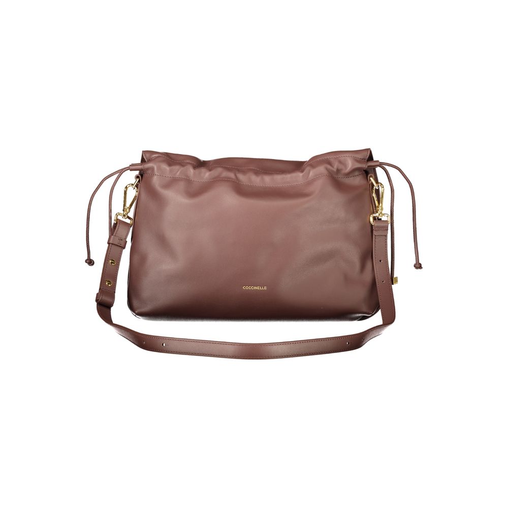 Coccinelle Brown Leather Handbag - Eljoys Fashion 