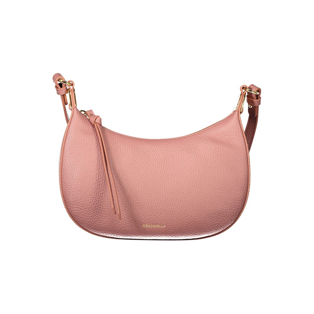 Coccinelle Pink Leather Handbag - Eljoys Fashion 