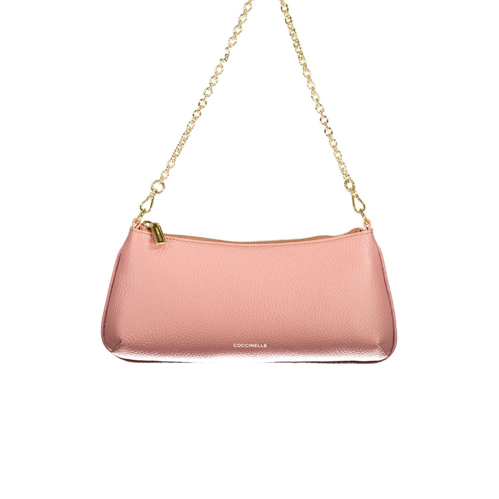 Coccinelle Pink Leather Handbag - Eljoys Fashion 