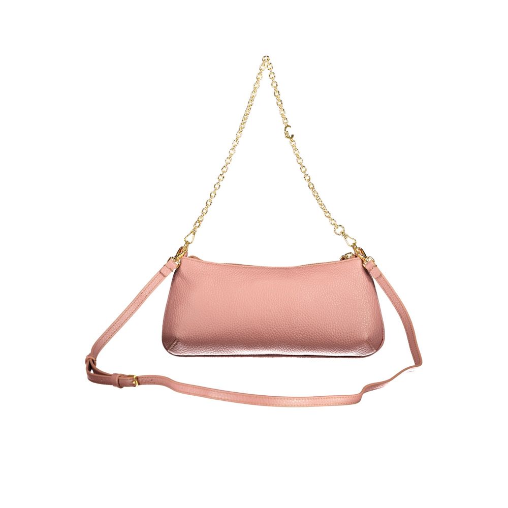 Coccinelle Pink Leather Handbag - Eljoys Fashion 