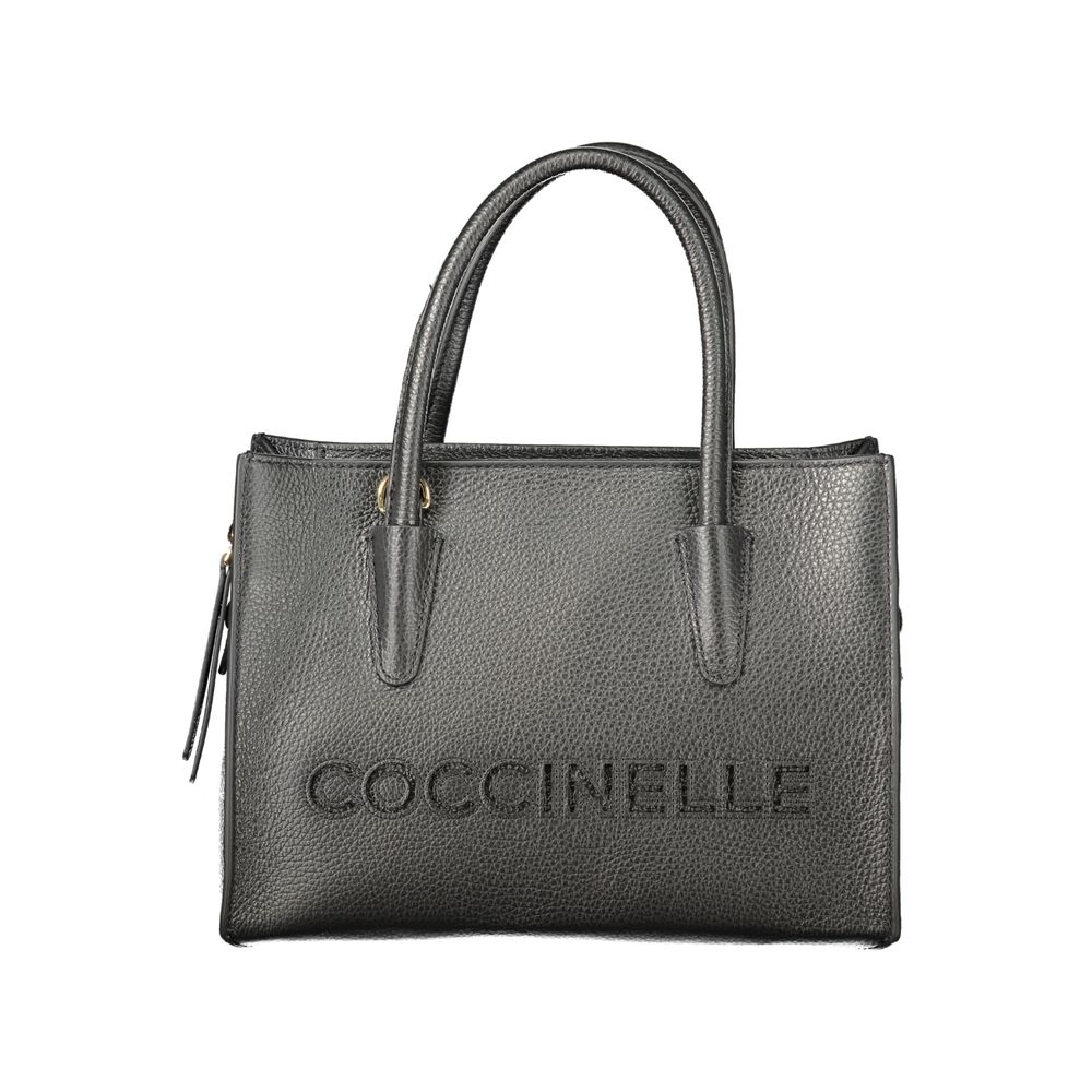 Coccinelle Black Leather Handbag - Eljoys Fashion 