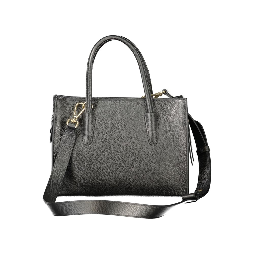 Coccinelle Black Leather Handbag - Eljoys Fashion 
